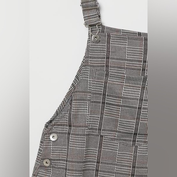 Plaid Pattern Overall Dress - Picture 2 of 5